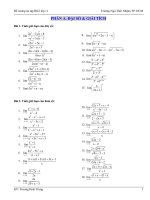 HỆ THỐNG BÀI TẬP ÔN THI HK2 ( ĐS - HH)