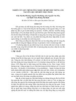 Nghiên cứu quy trình công nghệ chế biến bột trứng làm nguyên liệu chế biến thực phẩm