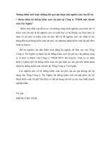 Hoàn thiện hệ thống kiểm soát chi phí tại công ty TNHH một thành viênTín Nghĩa