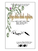 BÀI BÁO CÁO THỰC TẬP-RÈN CHỮ VIẾT CHO HỌC SINH LỚP 1