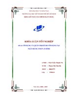 Tín dụng và quản trị rủi ro tín dụng tại ngân hàng TMCP an bình