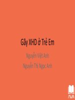 ĐỀ TÀI BÁO CÁO-GÃY XƯƠNG HÀM DƯỚI Ở TRẺ EM