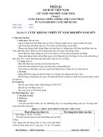 Lịch sử 8 Tiết 36 đến 41