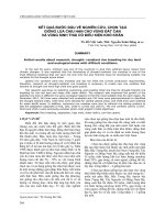 KẾT QUẢ BƯỚC ĐẦU VỀ NGHIÊN CỨU, CHỌN TẠO GIỐNG LÚA CHỊU HẠN CHO VÙNG ĐẤT CẠN VÀ VÙNG SINH THÁI CÓ ĐIỀU KIỆN KHÓ KHĂN