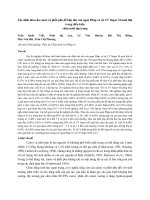 Xác định nhu cầu canxi và phốt pho dễ hấp thu của ngan Pháp và vịt CV Super M nuôi thịt trong điều kiện chăn nuôi tập trung