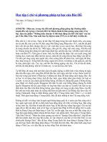 HỌC TẬP Ý CHÍ VÀ TỰ HỌC CỦA CHỦ TỊCH HỒ CHÍ MINH