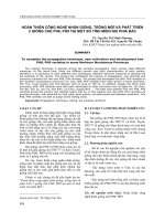 HOÀN THIỆN CÔNG NGHỆ NHÂN GIỐNG, TRỒNG MỚI VÀ PHÁT TRIỂN 2 GIỐNG CHÈ PH8, PH9 TẠI MỘT SỐ TỈNH MIỀN NÚI PHÍA BẮC