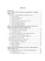 luận văn quản trị kinh doanh  Một số đặc điểm kinh tế - kỹ thuật của công ty VASC