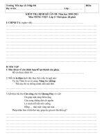 BÀI KTĐK LẦN III MÔN TIẾNG VIỆT Trường Tiểu học số 2 Đập Đá