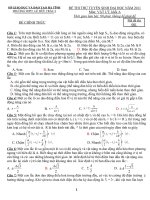 Thi thử đại học của trường THPT Lê Hữu Trác 2