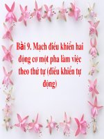 Điều khiển 2 ĐC 1 pha làm việc trình tự