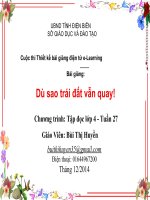 slide tập đọc 4 -dù sao trái đát vẫn quay _Gv b.t Huyền