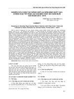 NGHIÊN CỨU CHỌN TẠO GIỐNG NGÔ LAI QPM NĂNG SUẤT CAO, CHỐNG CHỊU TỐT PHỤC VỤ CHẾ BIẾN THỨC ĂN CHĂN NUÔI GIAI ĐOẠN 2012 - 2016