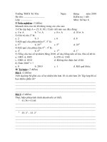 kiem tra mot tiet so hoc 6 (chuong I)