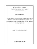 Tác động của các thành phần giá trị thương hiệu tập đoàn lên giá trị thương hiệu sản phẩm nghiên cứu trường hợp công ty xe máy SYM tại Việt Nam
