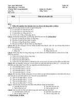 Đề kiểm tra lý 9 lần 4