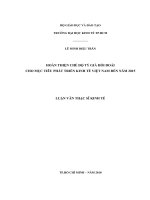 Hoàn thiện chế độ tỷ giá hối đoái cho mục tiêu phát triển kinh tế Việt Nam đến năm 2015