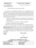 V/v Tổ chức khóa đào tạo về y tế học đường cho cán bộ y tế học đường