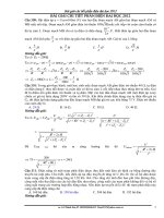 Bài giải chi tiếc phần điện đại học 2012