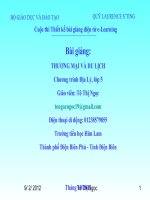 slide địa lí 5 -thương mại và du lịch _Gv T.T Ngọc