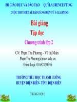 slide tập đọc lớp 2 -bé nhìn biển -GV phạm thu hương