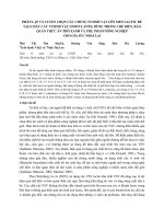 Phân lập và tuyển chọn các chủng vi sinh vật lên men lactic để tạo chất cấy vi sinh vật (inoculants) dùng trong chế biến, bảo quản thức ăn thô xanh và phụ phẩm nông nghiệp cho gia súc nhai lại