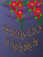 Tập làm văn lớp 2 tuần 28 năm 2011