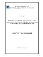 Một vài bàn luận về thời lượng giảng dạy và thực trạng nghiên cứu khoa học của giảng viên tại trường đại học công nghiệp TPHCM