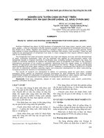 NGHIÊN CỨU TUYỂN CHỌN VÀ PHÁT TRIỂN MỘT SỐ GIỐNG CÂY ĂN QUẢ ÔN ĐỚI (HỒNG, LÊ, ĐÀO) Ở PHÍA BẮC
