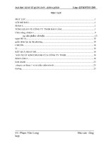 luận văn quản trị kinh doanh Kết quả hoạt động sản xuất kinh doanh của công ty TNHH BẢO LÂM giai đoạn (2008-2012)