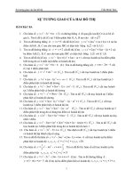 BT Sự tương giao của đồ thị LTDH