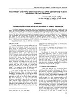 PHÁT TRIỂN CHẾ PHẨM SINH HỌC NPV-Spl BẰNG CÔNG NGHỆ TẾ BÀO ĐỂ PHÒNG TRỪ SÂU KHOANG