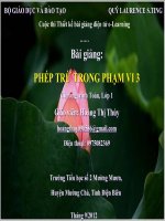 slide tóan 1 -phép trừ trong phạm vi 3 -Gv hòang thị thủy