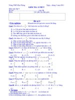 Kiem tra 15 phut ca dai va hinh lop9( 6 DE) ky II