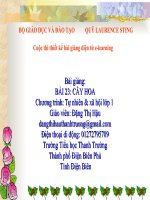 slide tnxh lướp 1 -cây hoa - GV Đặng thị hậu