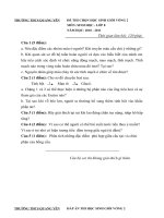 Đề thi khảo sát HSG lớp 8