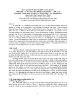 Kết quả bước đầu nghiên cứu lai tạo giống dê lai hướng thịt (Boer x Bách thảo ) Việt Nam