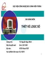 BÀI GIẢNG-THIẾT KẾ LOGIC SỐ