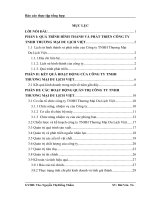 luận văn quản trị kinh doanh Kết quả hoạt động kinh doanh Công ty TNHH Thương Mại Du Lịch Việt.