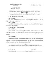 Đề thi chọn HSG cấp huyện 20111