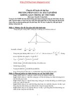 Phương pháp giải nhanh các bài tập hình học không gian