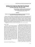 NGHIÊN CỨU XÂY DỰNG QUY TRÌNH PHÒNG TRỪ TỔNG HỢP SÂU BỆNH HẠI VÀ THÂM CANH TỔNG HỢP CÂY MÍA ĐƯỜNG Ở HUYỆN PHỤNG HIỆP, TỈNH HẬU GIANG