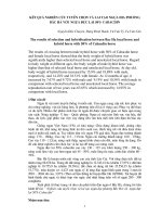 Kết quả nghiên cứu tuyển chọn và lai tạo ngựa địa phương bắc hà với ngựa đực lai 50% Cabacdin