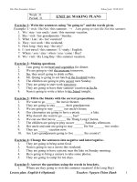 Bài tập Anh 6 Tuần 31