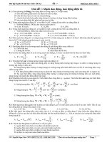 Bài tập luện thi đại học môn vật lý