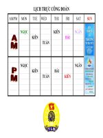 Lịch trực Công đoàn 2011