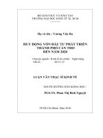 Huy động vốn đầu tư phát triển Thành Phố Cần Thơ đến năm 2020  Luận văn thạc sĩ