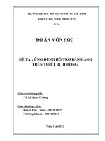 Ứng dụng hỗ trợ bán hàng trên thiết bị di động