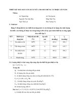 BÀI BÁO CÁO-THIẾT KẾ NHÀ MÁY SẢN XUẤT SỮA THANH TRÙNG 7,5 TRIỆU LÍT,NĂM