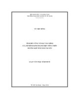 Tính bền vững về mặt tài chính của mô hình kinh doanh điện nông thôn trường hợp tỉnh Thái Nguyên
